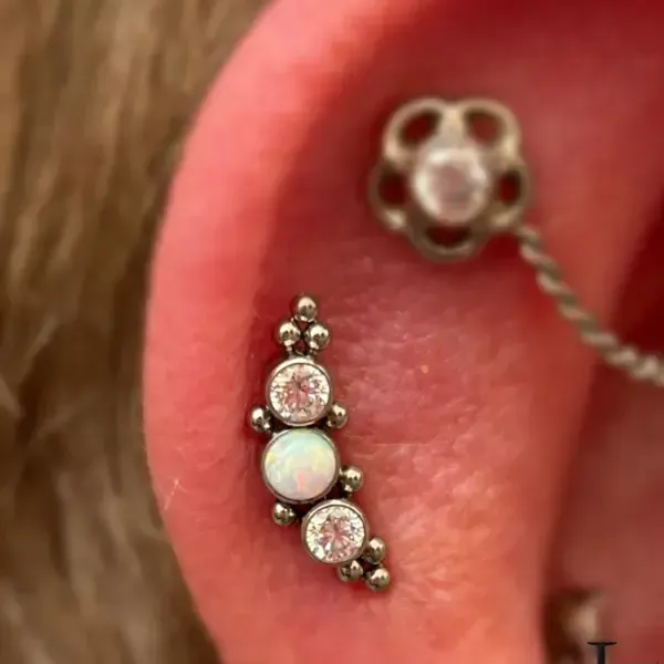 percing dans l'oreille pour femme