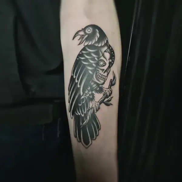 Black Witch tattoo piercing