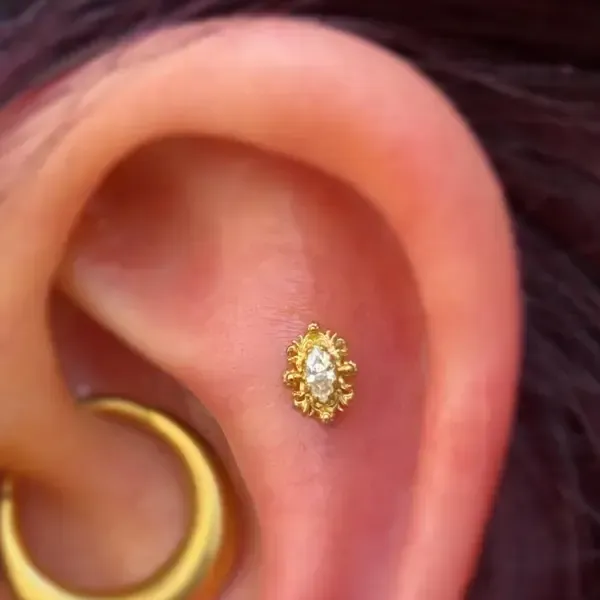 jolie  percing  dans l'oreille